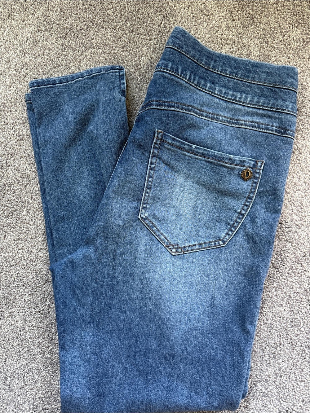 Democracy Women's Blue Distressed AB-solution jeans
